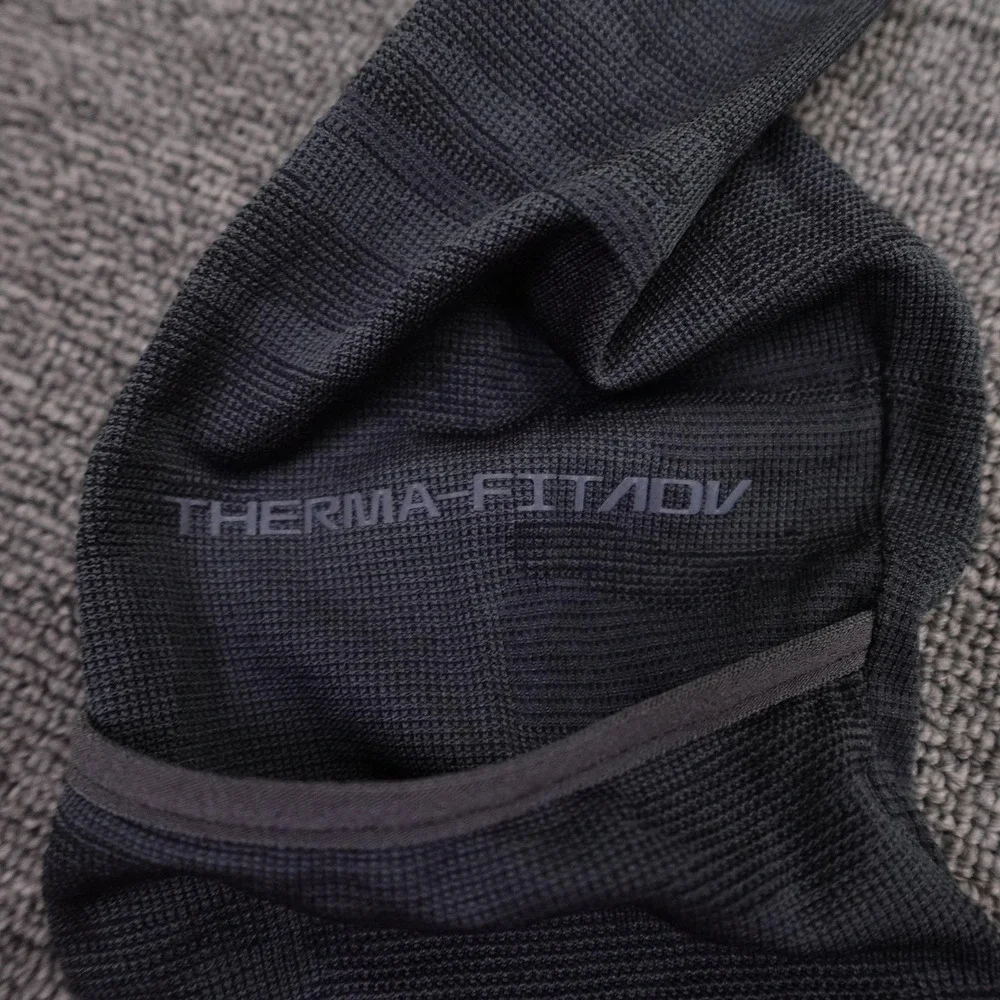 Nike Therma-FIT ADV Shirt Mens XL Black Camo Long Sleeve Running Thermal